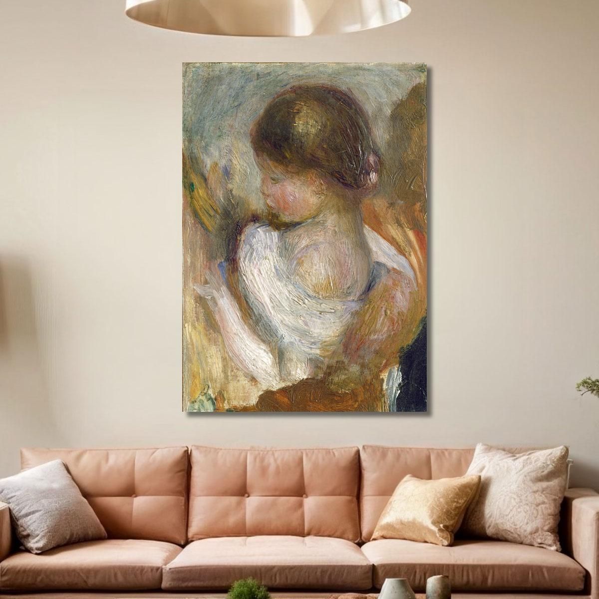 Young Girl Reading Pierre-Auguste Renoir par526 canvas print 