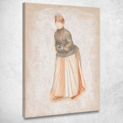 Young Woman With A Muff Pierre-Auguste Renoir par532 canvas print 
