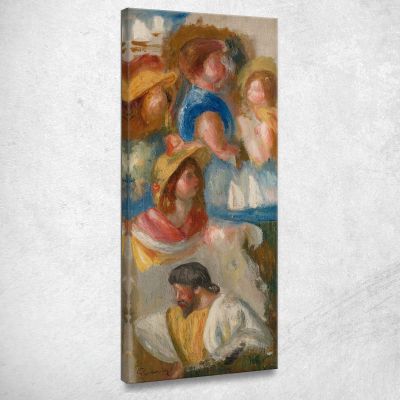 Study Of Heads Pierre-Auguste Renoir par536 canvas print 