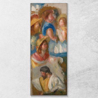 Study Of Heads Pierre-Auguste Renoir par536 canvas print 