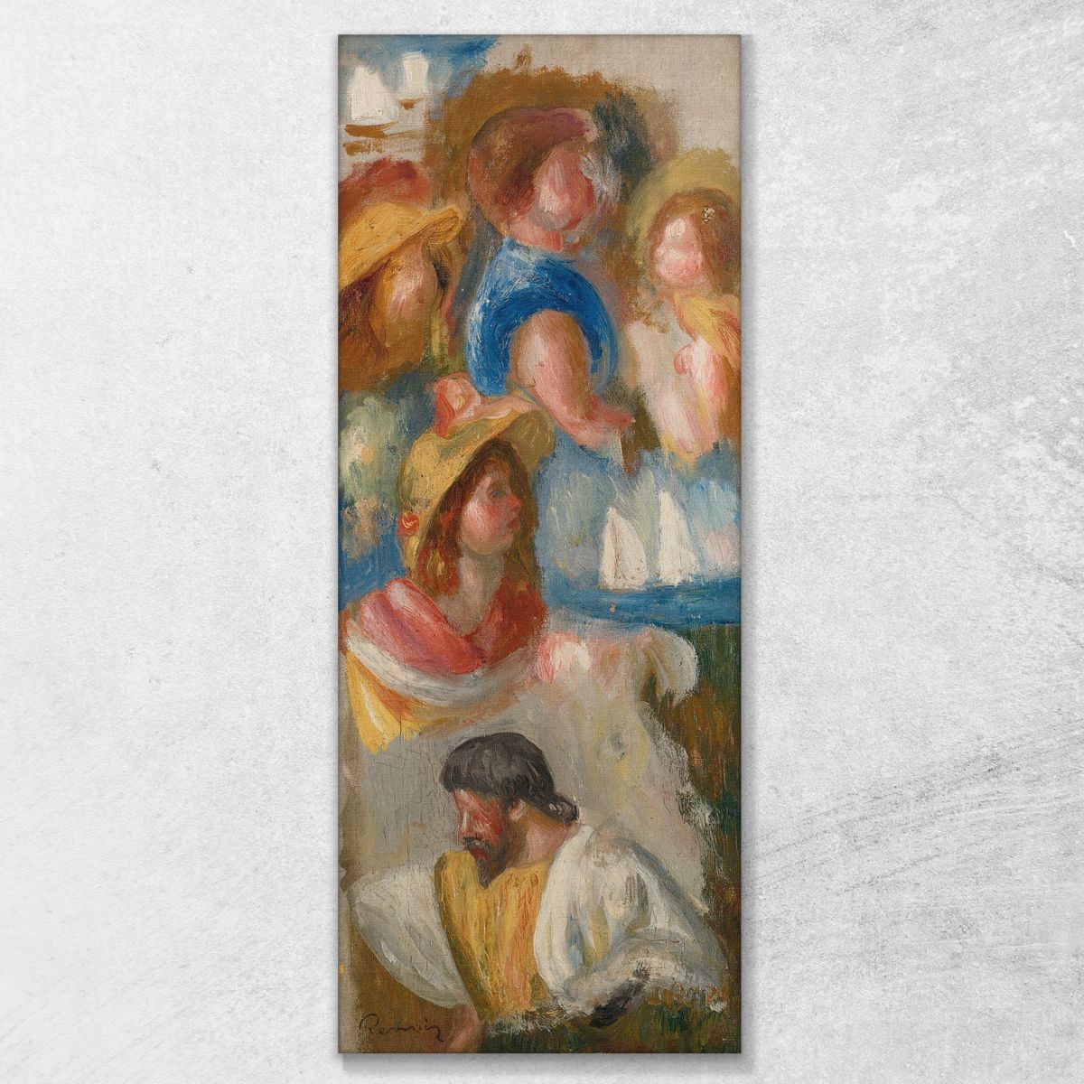 Study Of Heads Pierre-Auguste Renoir par536 canvas print 