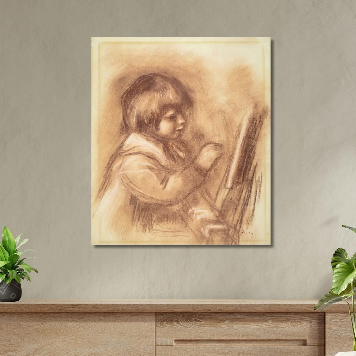 The Artist'S Son Claude Pierre-Auguste Renoir par537 canvas print 