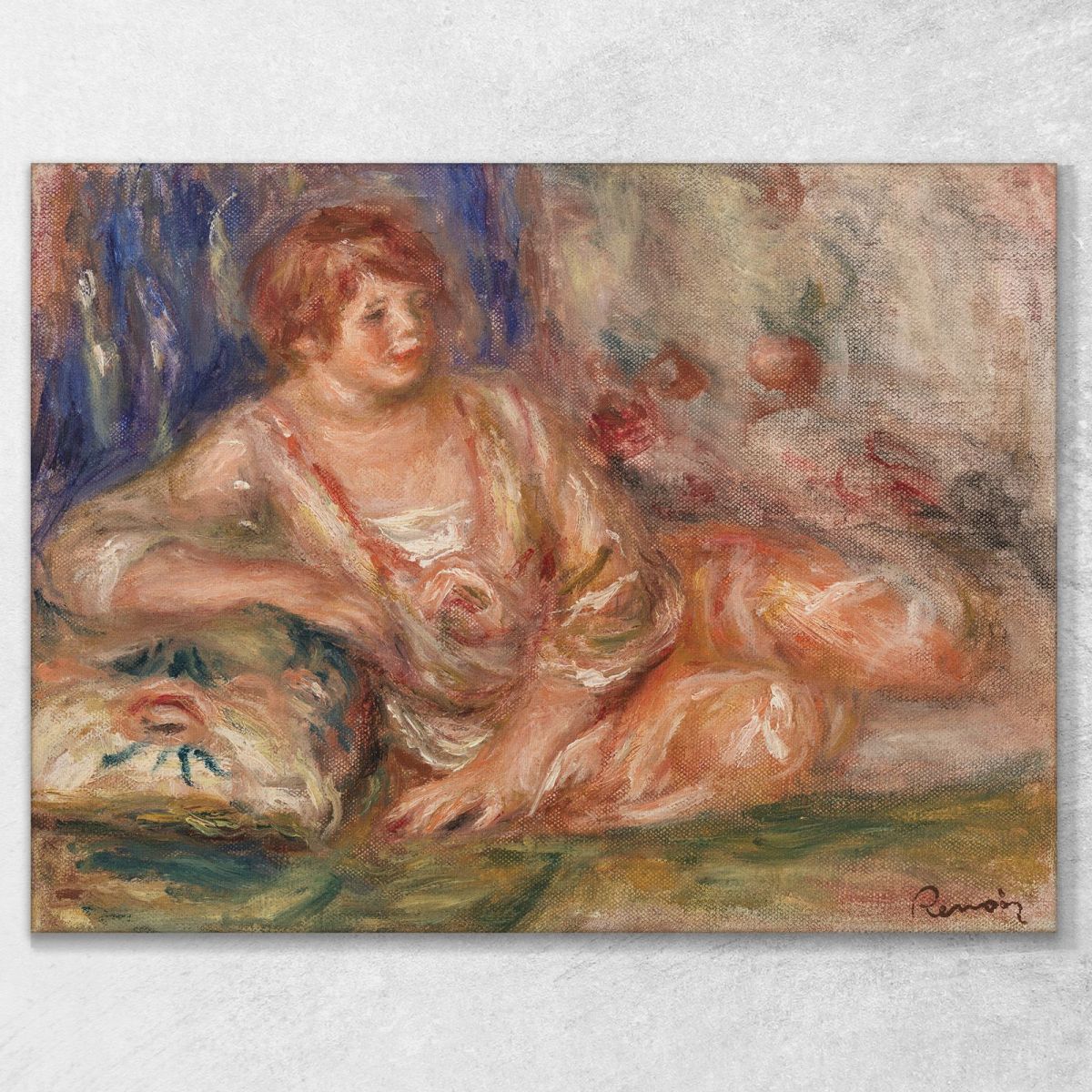 Andrée In Pink Reclining Pierre-Auguste Renoir par540 canvas print 