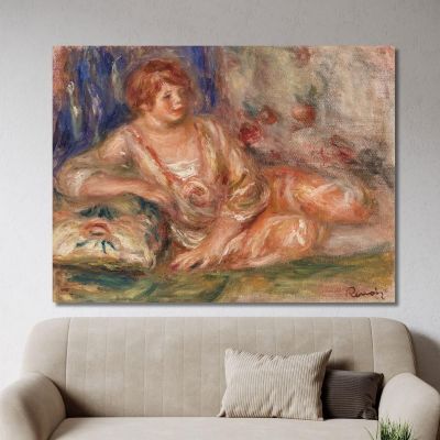 Andrée In Pink Reclining Pierre-Auguste Renoir par540 canvas print 
