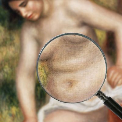Bather Drying Herself Pierre-Auguste Renoir par547 canvas print