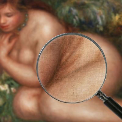 Bather Gazing At Herself In The Water Pierre-Auguste Renoir par548 canvas print