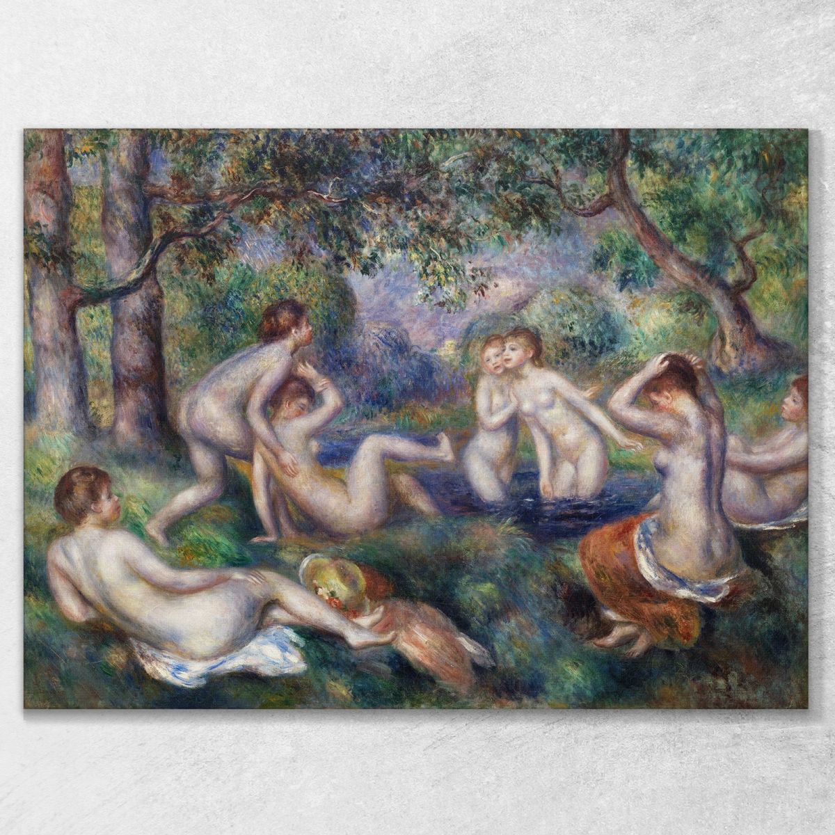 Bathers In The Forest Pierre-Auguste Renoir par550 canvas print 
