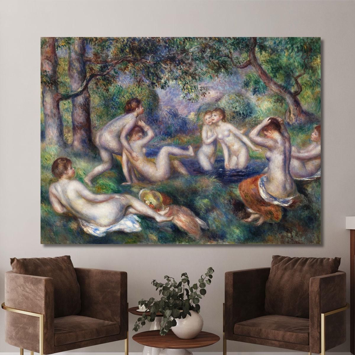 Bathers In The Forest Pierre-Auguste Renoir par550 canvas print 