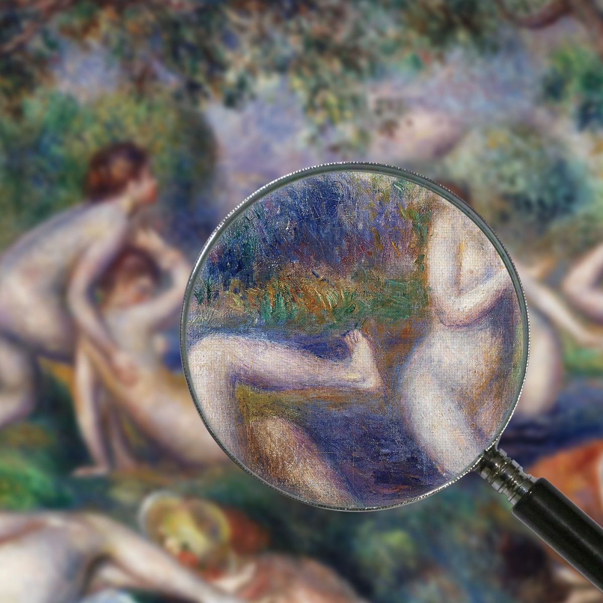 Bathers In The Forest Pierre-Auguste Renoir par550 canvas print
