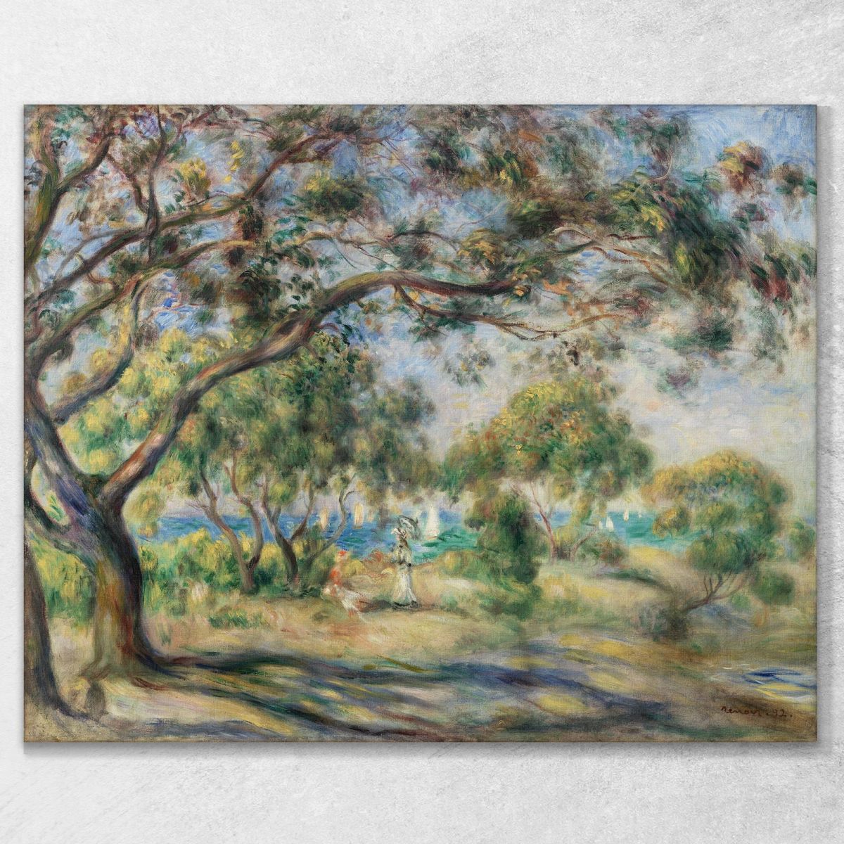Wood Landscape Chair Pierre-Auguste Renoir par551 canvas print 