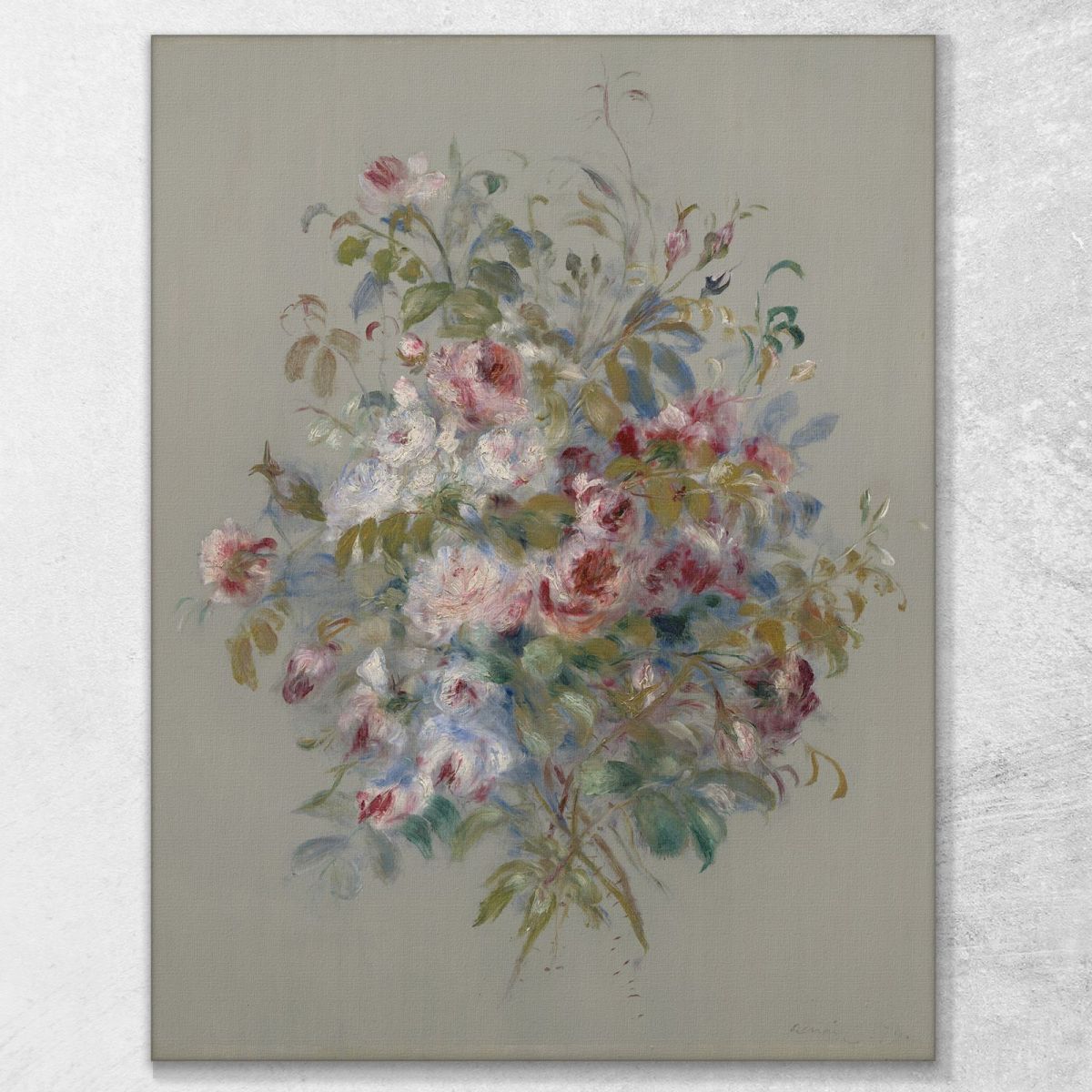 Bouquet Of Roses Pierre-Auguste Renoir par553 canvas print 