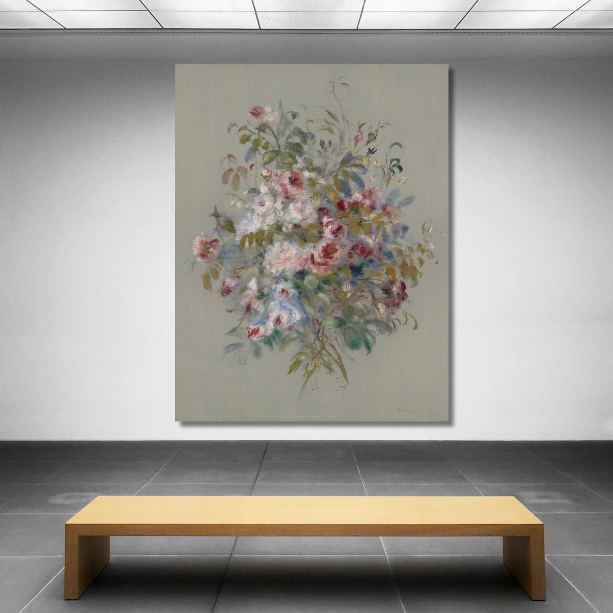 Bouquet Of Roses Pierre-Auguste Renoir par553 canvas print 