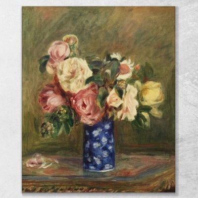 Bouquet Of Roses Pierre-Auguste Renoir par554 canvas print 