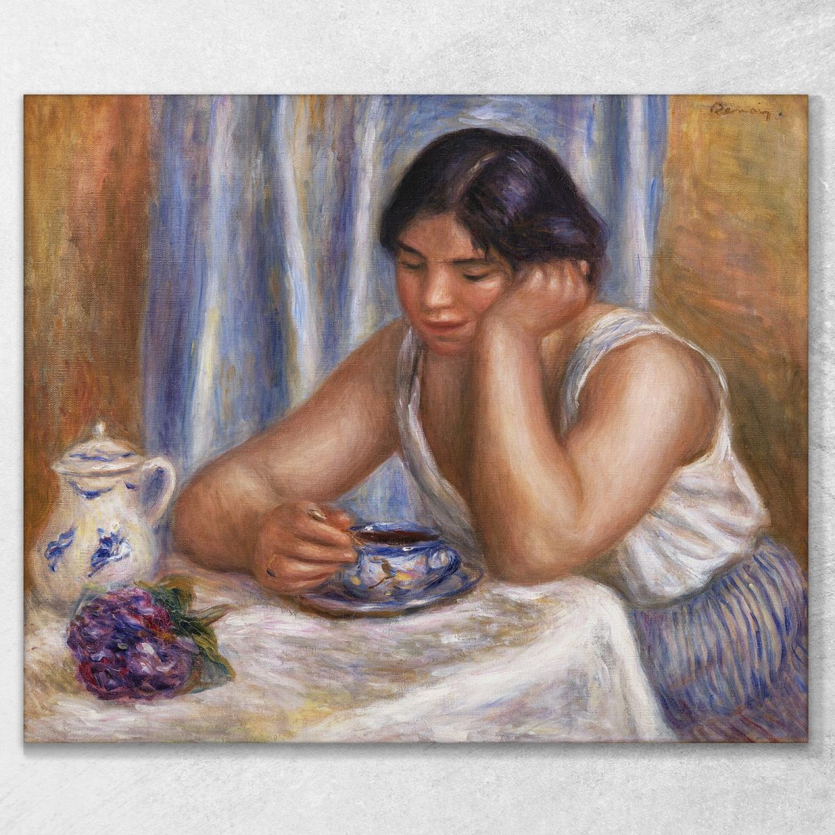 Cup Of Chocolate Pierre-Auguste Renoir par558 canvas print 