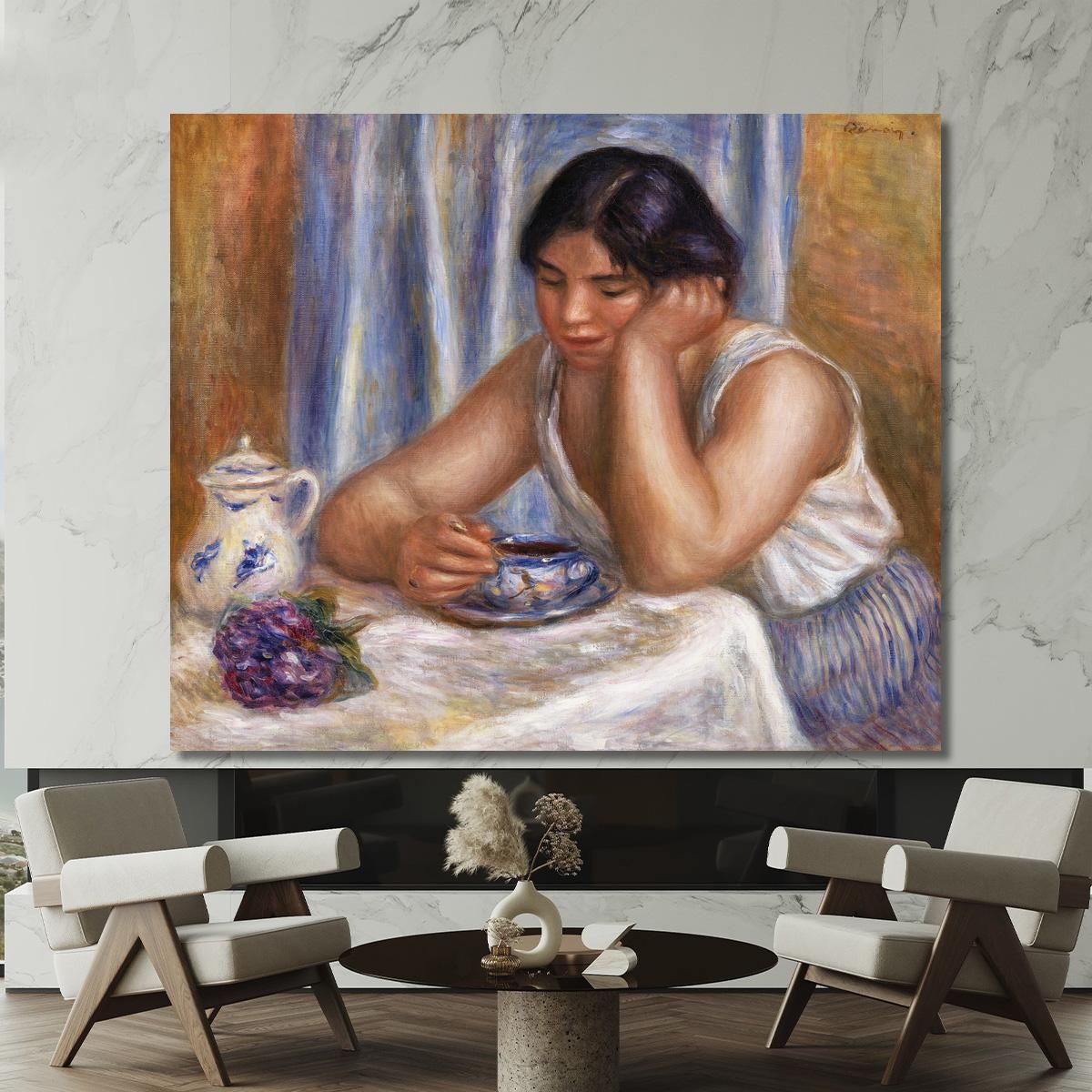 Cup Of Chocolate Pierre-Auguste Renoir par558 canvas print 