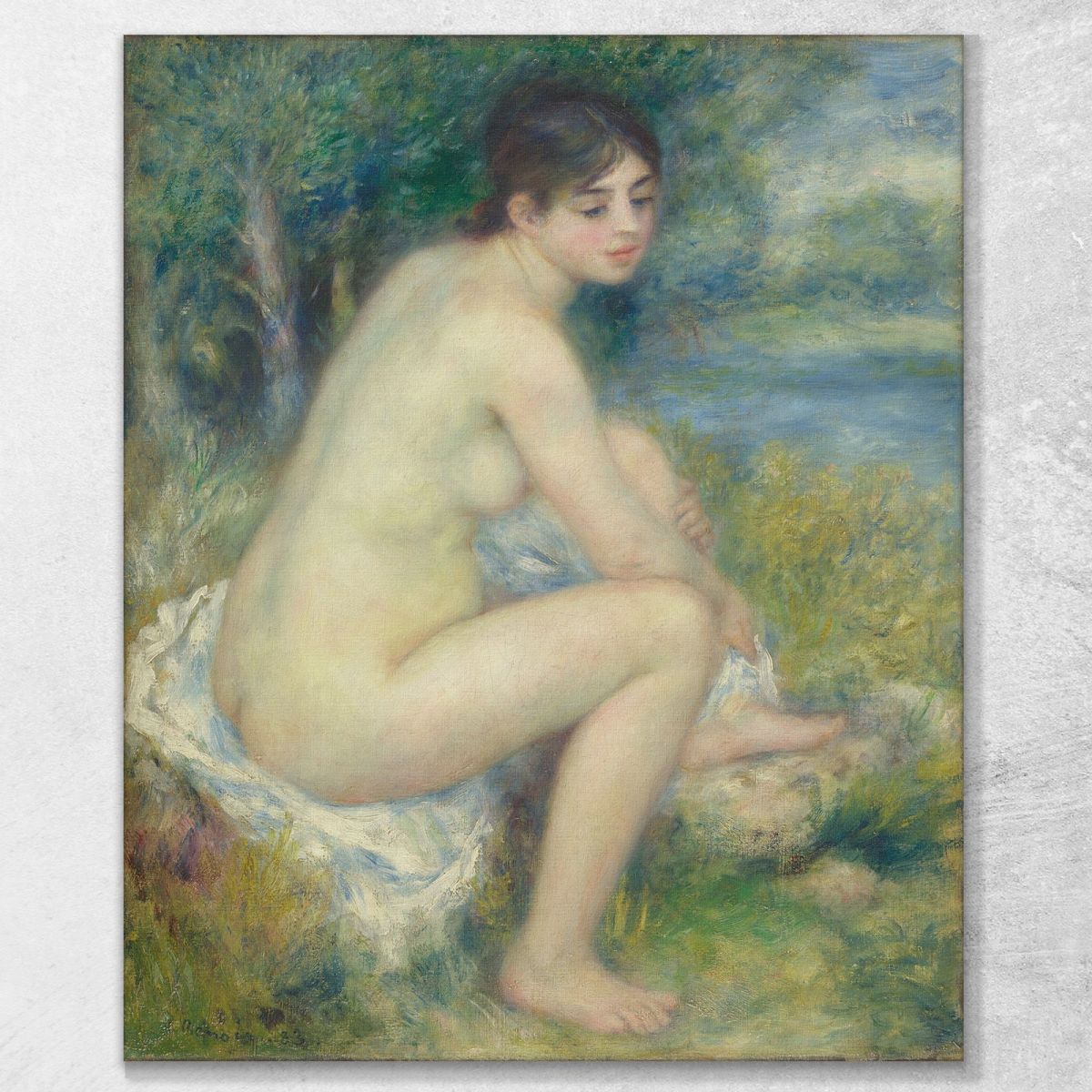 Naked Woman In A Landscape Pierre-Auguste Renoir par564 canvas print 