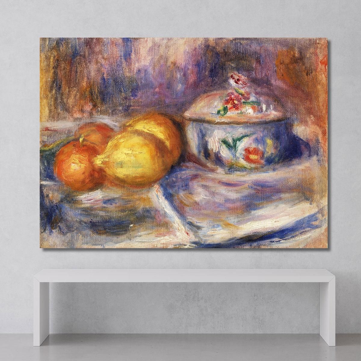 Fruit And Bonbonniere Pierre-Auguste Renoir par565 canvas print 