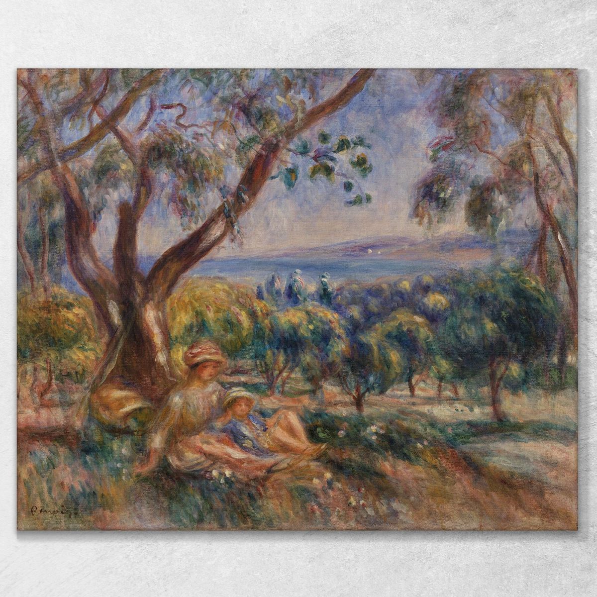 Landscape With Figures Near Cagnes Pierre-Auguste Renoir par574 canvas print 