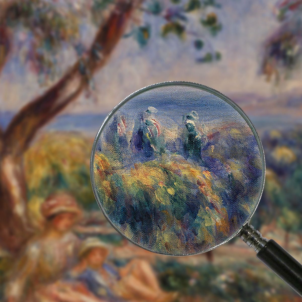 Landscape With Figures Near Cagnes Pierre-Auguste Renoir par574 canvas print