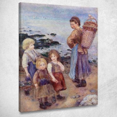 Mussel-Fishers At Berneval Pierre-Auguste Renoir par580 canvas print 