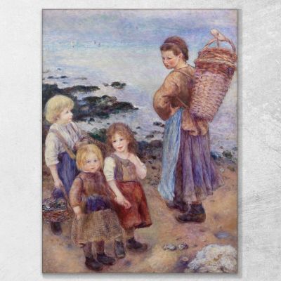 Mussel-Fishers At Berneval Pierre-Auguste Renoir par580 canvas print 