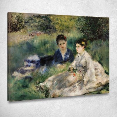 On The Grass Pierre-Auguste Renoir par582 canvas print 