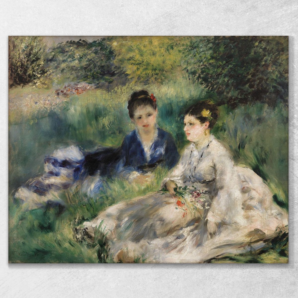 On The Grass Pierre-Auguste Renoir par582 canvas print 