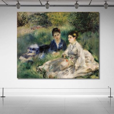 On The Grass Pierre-Auguste Renoir par582 canvas print 