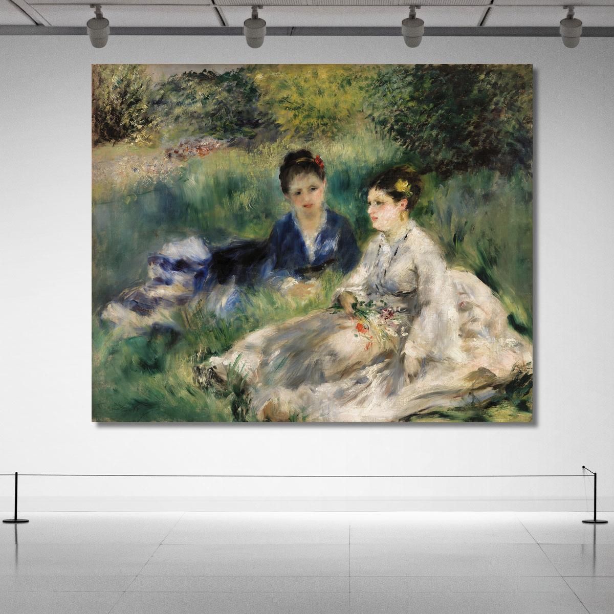 On The Grass Pierre-Auguste Renoir par582 canvas print 