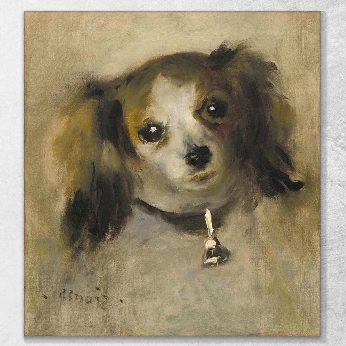 Head Of A Dog Pierre-Auguste Renoir par587 canvas print 