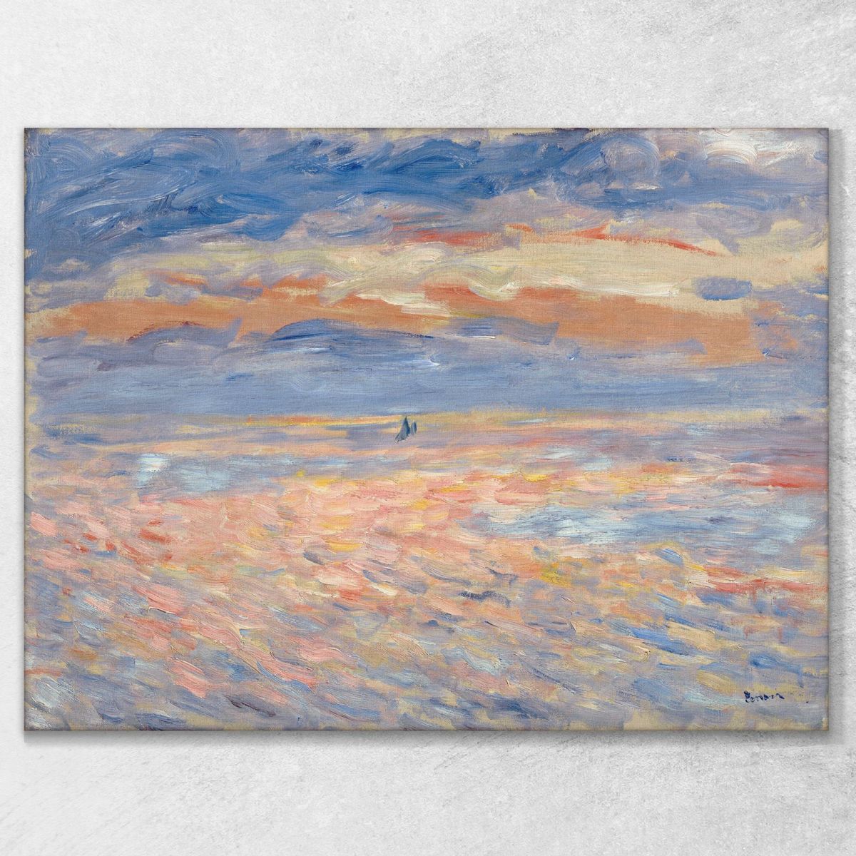Sunset Pierre-Auguste Renoir par592 canvas print 