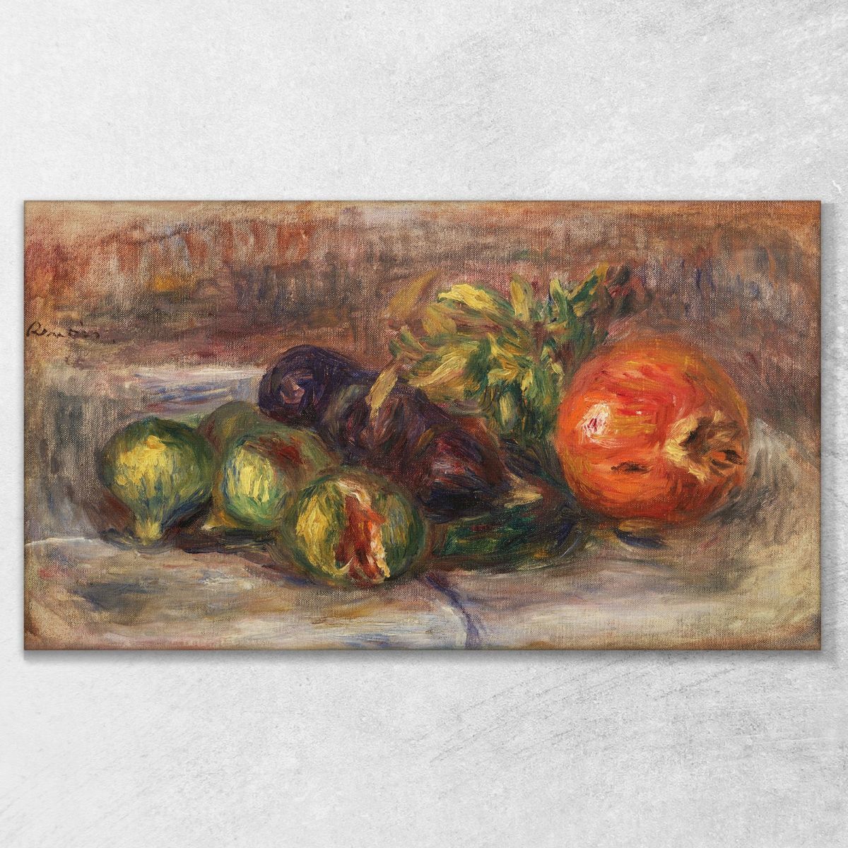 Pomegranate And Figs Grenade Et Figues Pierre-Auguste Renoir par593 canvas print 