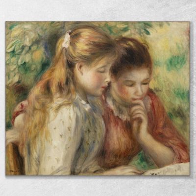 Reading Pierre-Auguste Renoir par598 canvas print 