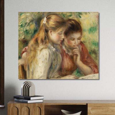 Reading Pierre-Auguste Renoir par598 canvas print 