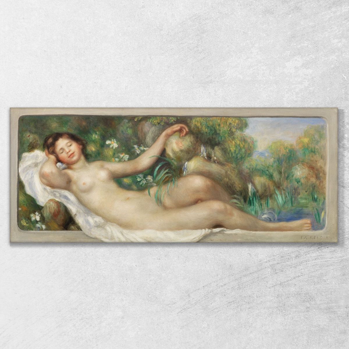 Reclining Nude Pierre-Auguste Renoir par600 canvas print 