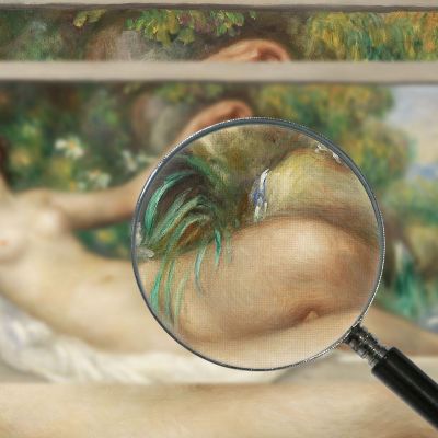 Reclining Nude Pierre-Auguste Renoir par600 canvas print