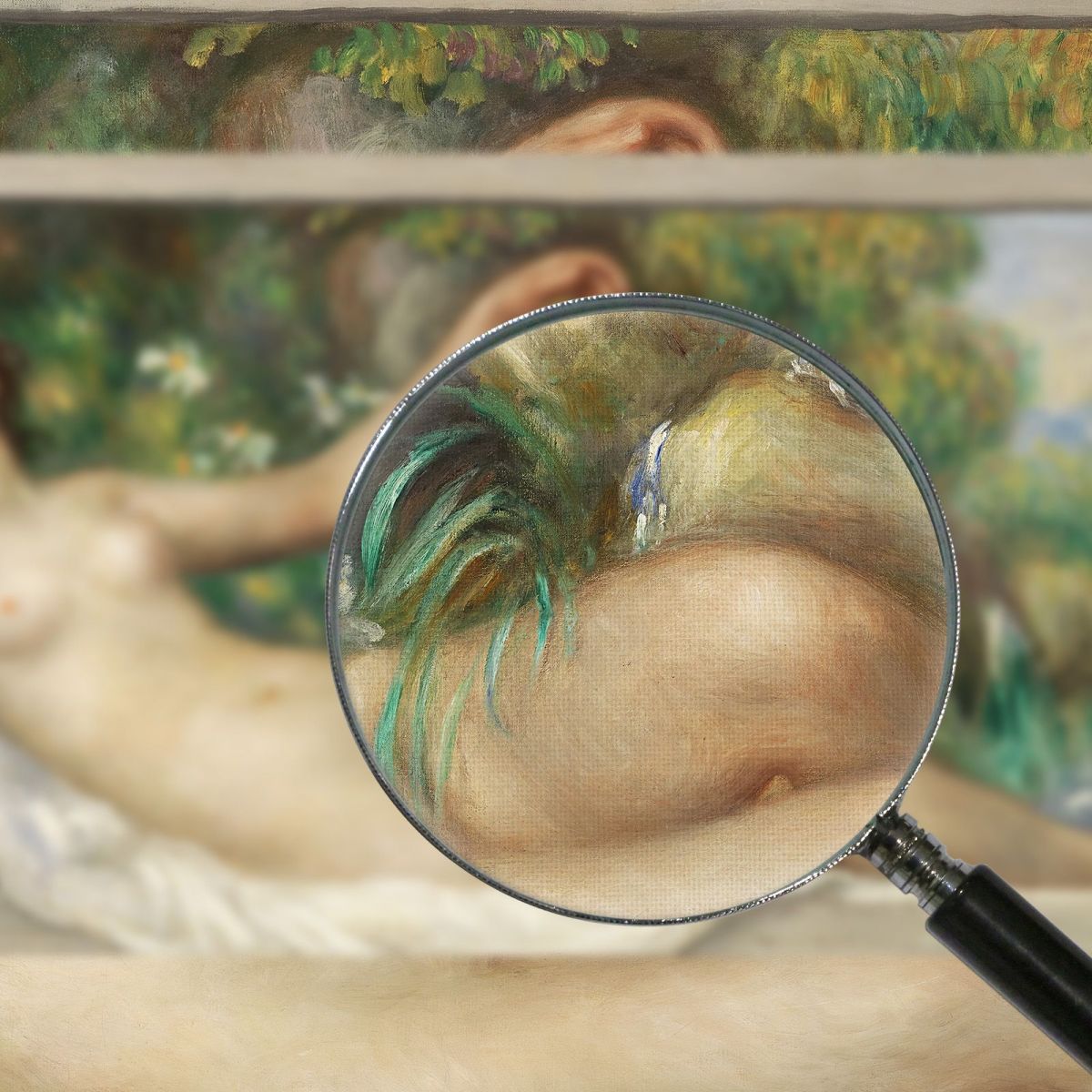 Reclining Nude Pierre-Auguste Renoir par600 canvas print