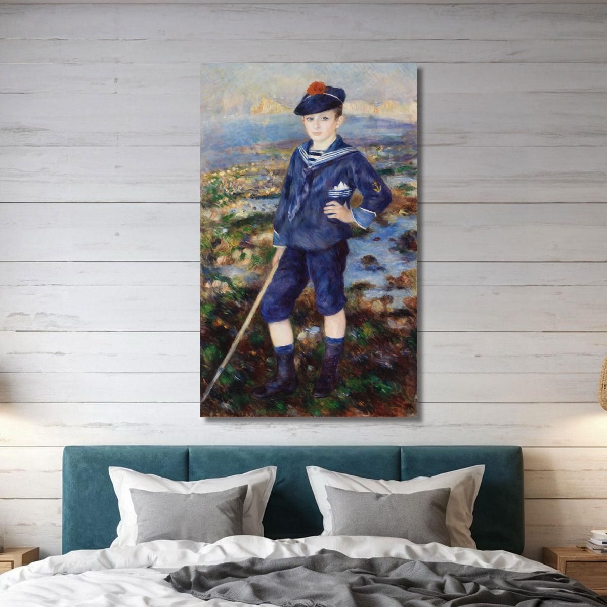 Sailor Boy Portrait Of Robert Nunès Pierre-Auguste Renoir par602 canvas print 