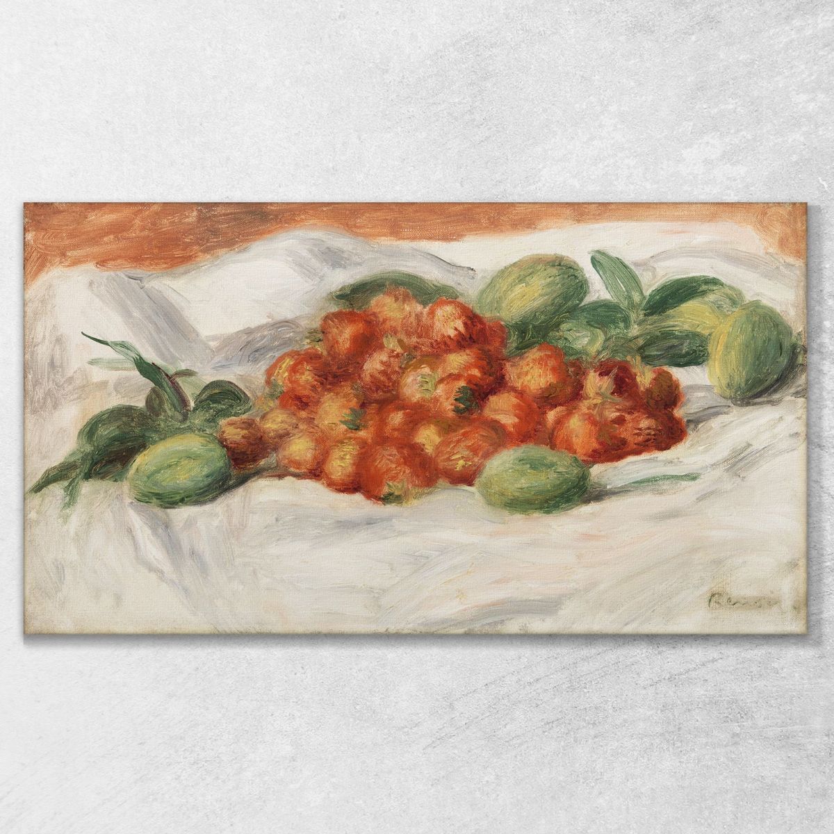 Strawberries And Almonds Pierre-Auguste Renoir par604 canvas print 