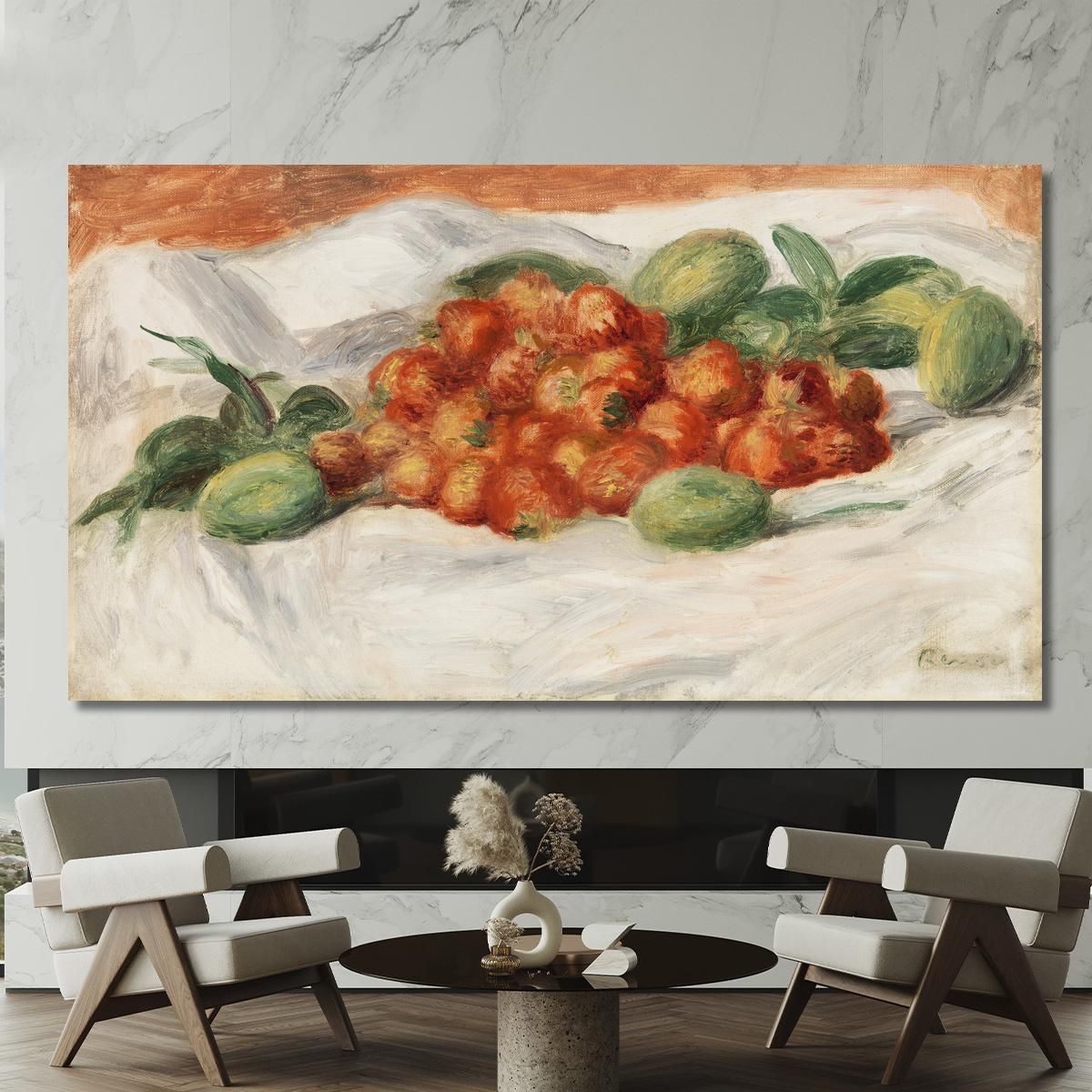 Strawberries And Almonds Pierre-Auguste Renoir par604 canvas print 
