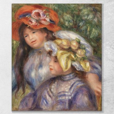 Two Girls Pierre-Auguste Renoir par607 canvas print 