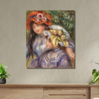 Two Girls Pierre-Auguste Renoir par607 canvas print 