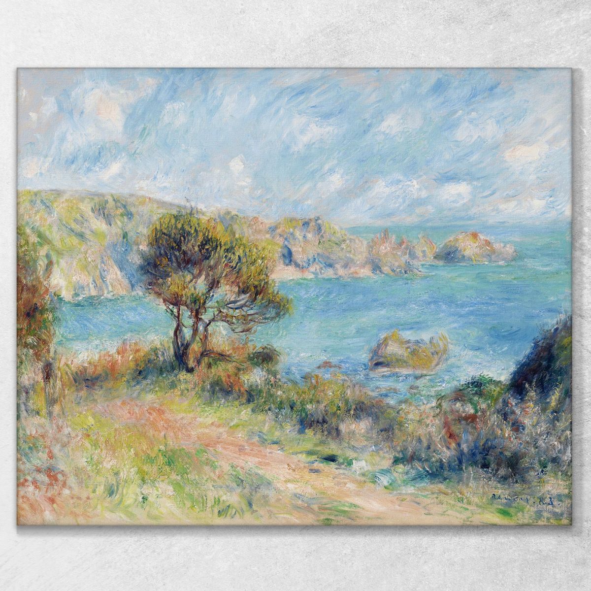 View At Guernsey 1883 Pierre-Auguste Renoir par609 canvas print 