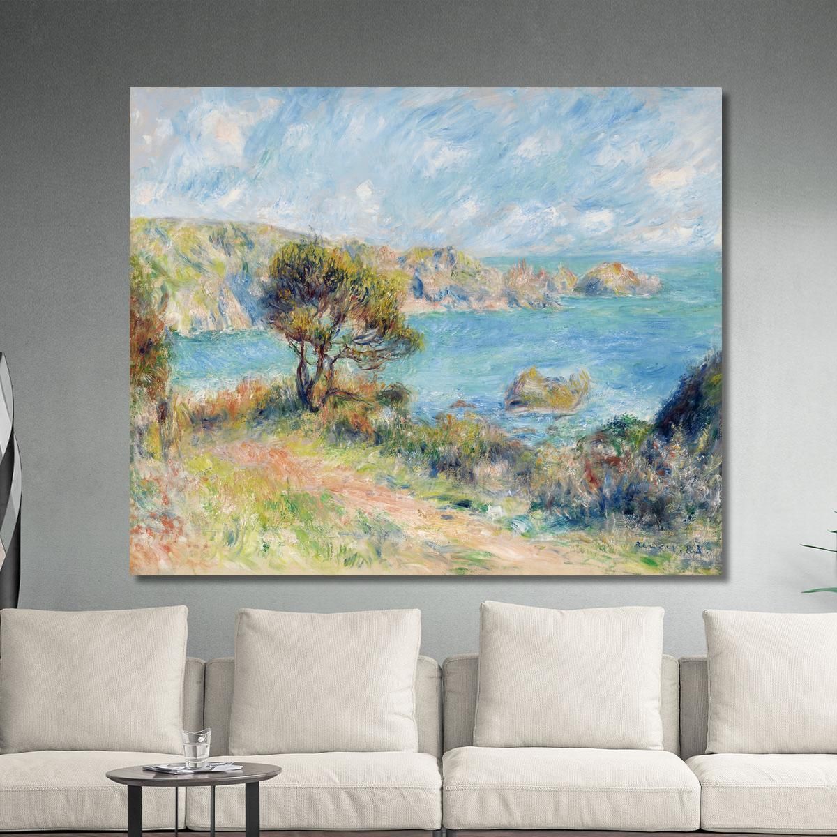 View At Guernsey 1883 Pierre-Auguste Renoir par609 canvas print 