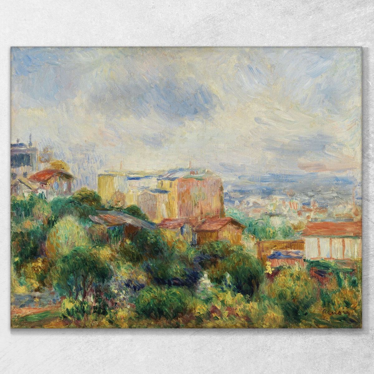 View From Montmartre Pierre-Auguste Renoir par610 canvas print 