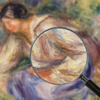 Woman In Blue Skirt Pierre-Auguste Renoir par613 canvas print