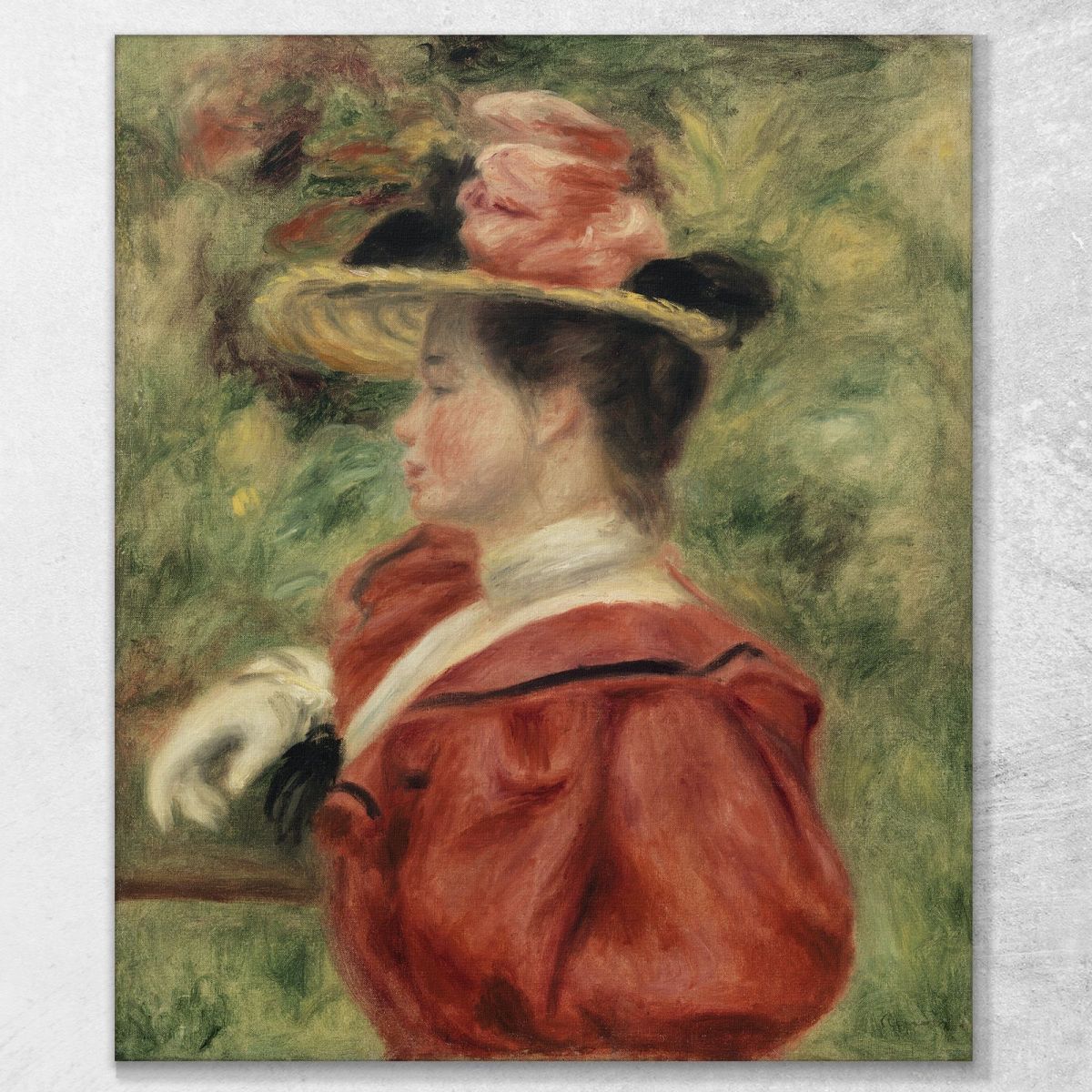 Woman With Glove Pierre-Auguste Renoir par618 canvas print 
