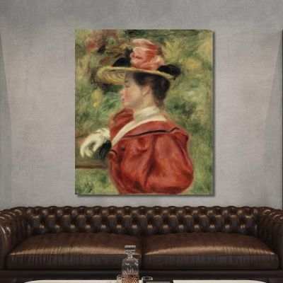 Woman With Glove Pierre-Auguste Renoir par618 canvas print 