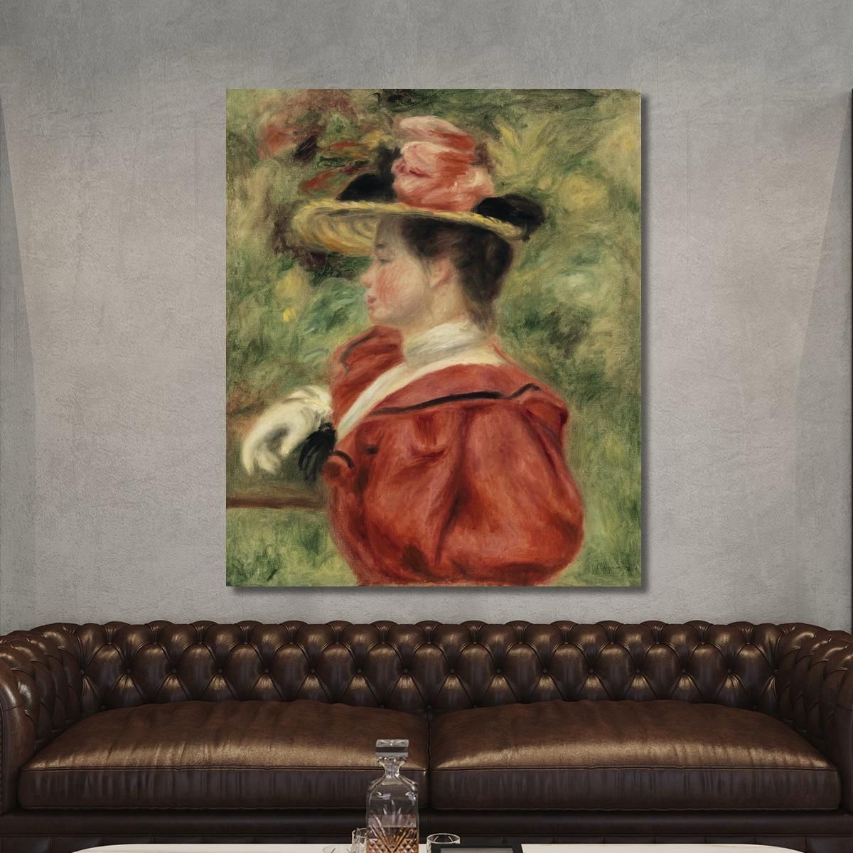 Woman With Glove Pierre-Auguste Renoir par618 canvas print 