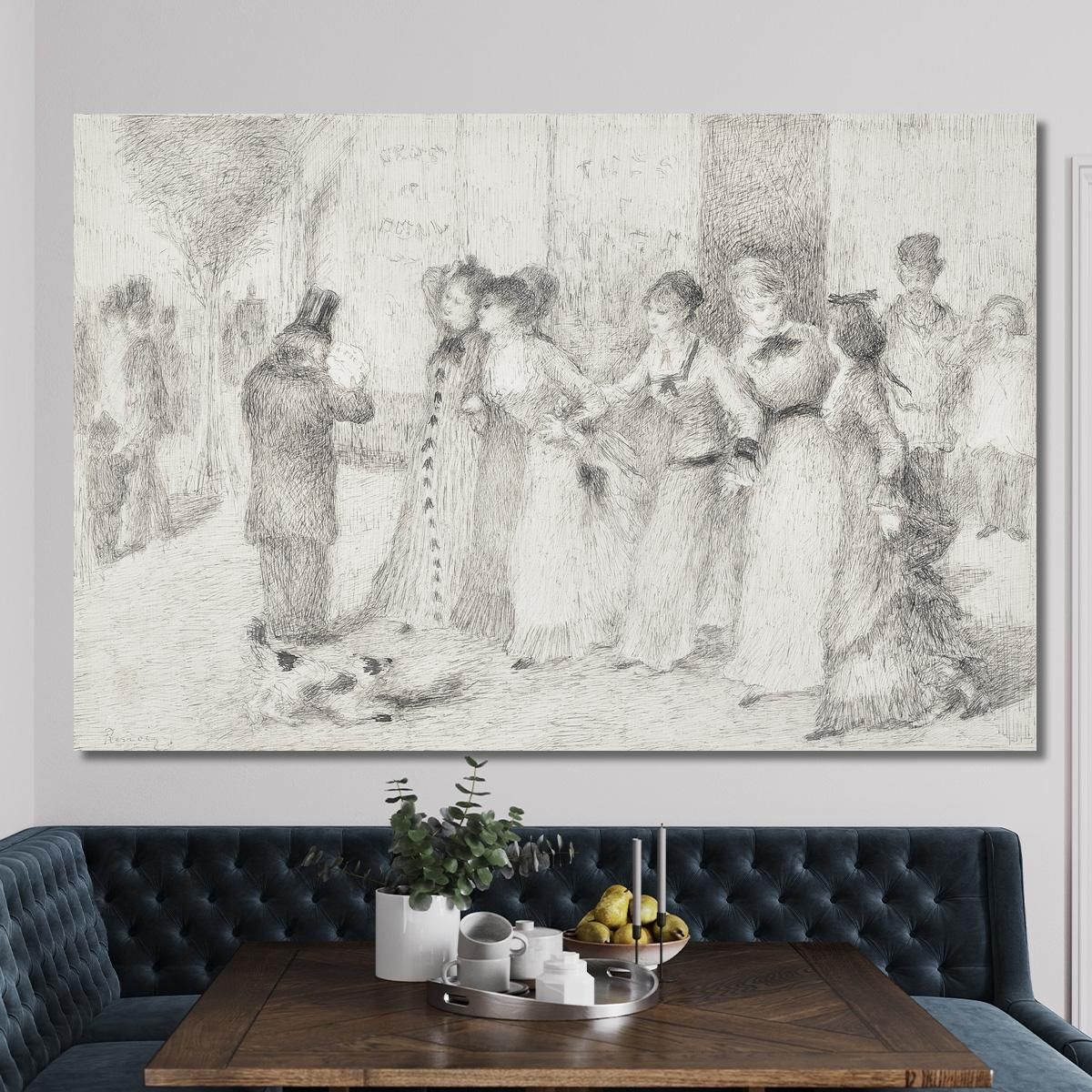 Workers Daughters On The Outer Boulevard Illustration For Emile Zolas Pierre-Auguste Renoir par619 canvas print 